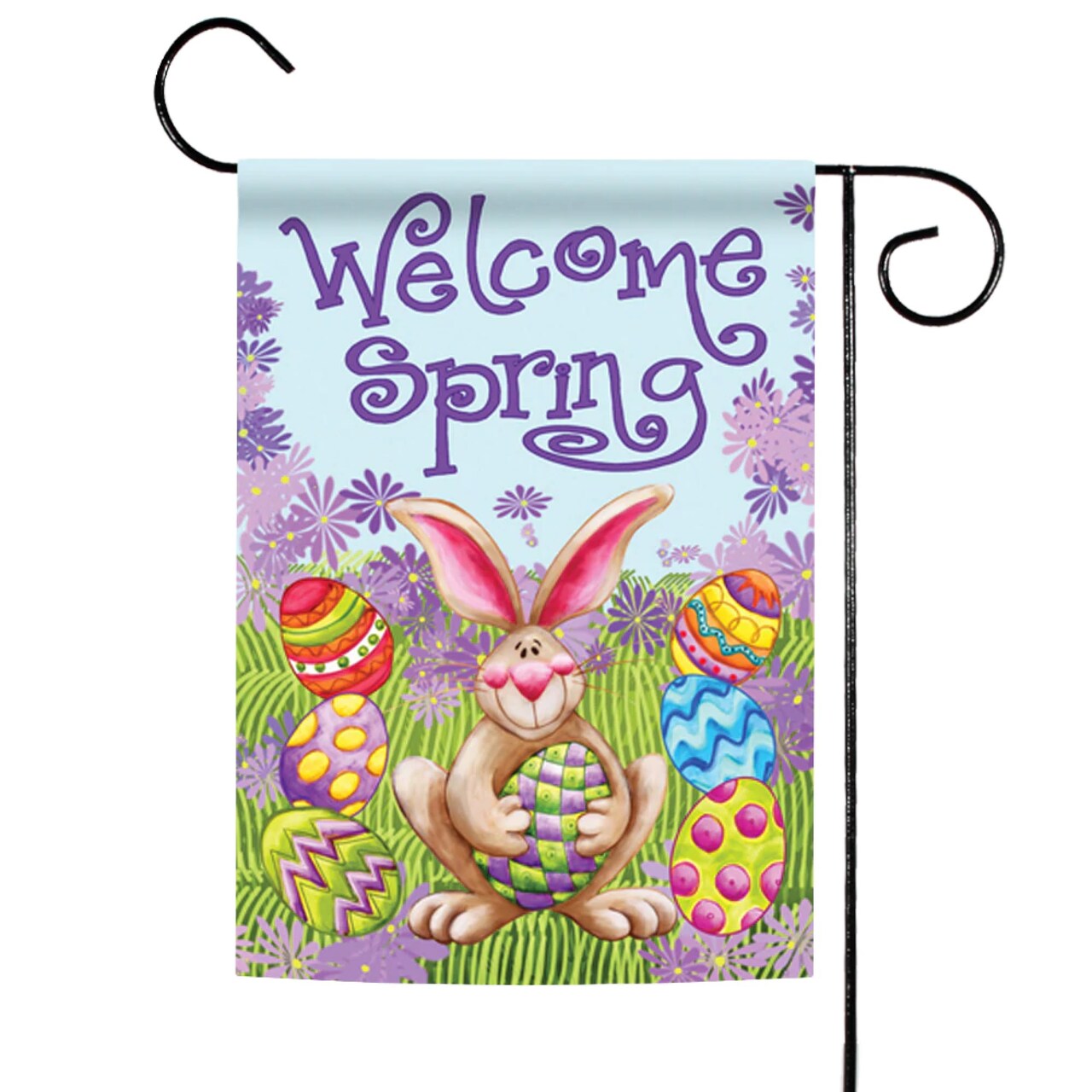 Toland Home Garden Welcome Spring Outdoor Garden Flag 18" x 12.5"